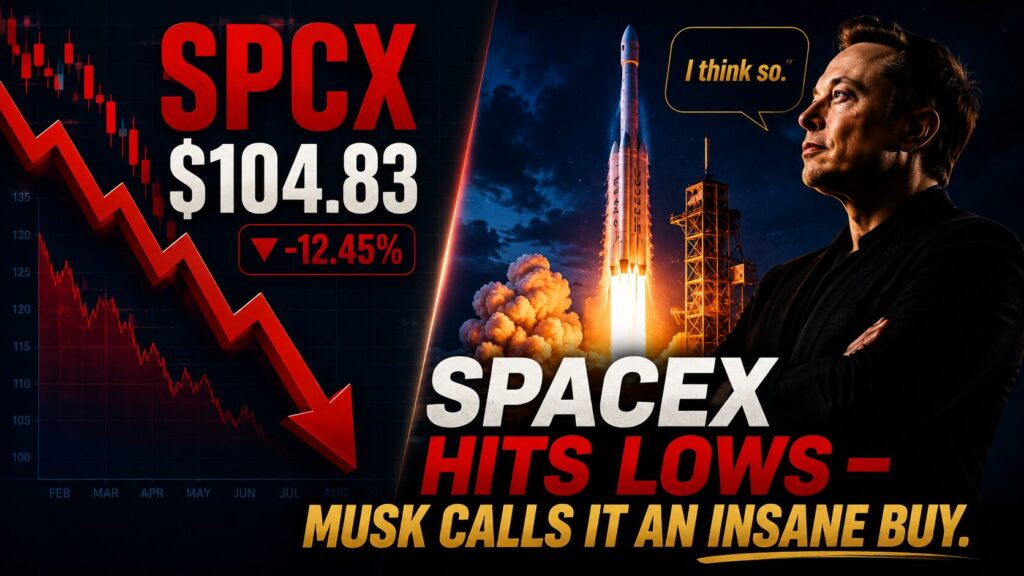 SpaceX Shares Hit Lows Before First Earnings Report