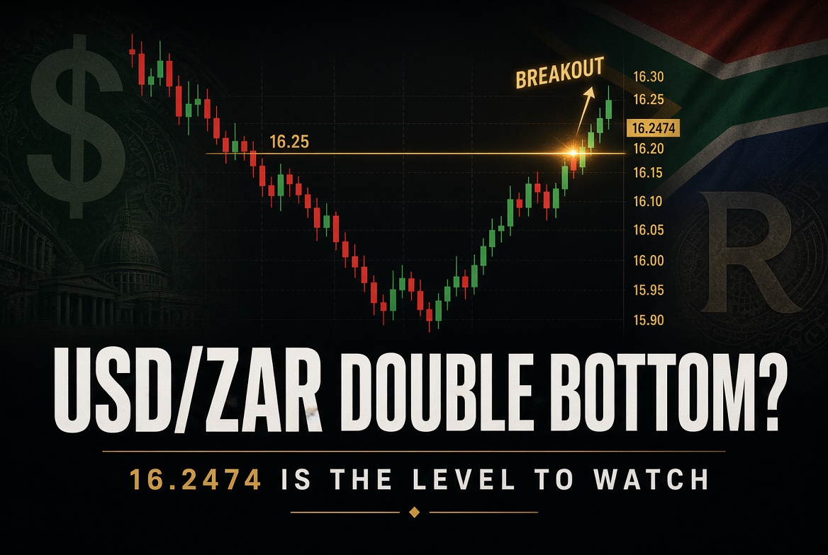 USD/ZAR Double Bottom