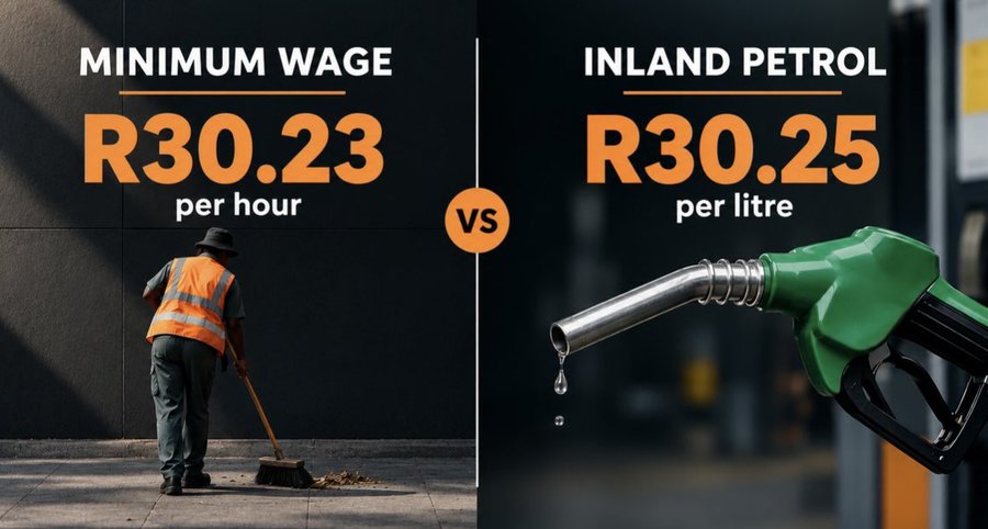 Petrol prices Hourly Minimum Wage